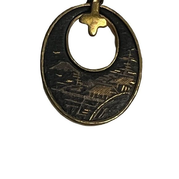 JAPAN Damascene Japanese Screw Earrings - Picture 5 of 9
